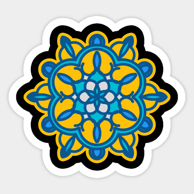 Ethnic seamless vintqge Sticker by B&E